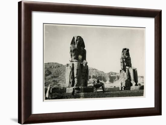 Colossi of Memnon, Thebes, Egypt-null-Framed Photographic Print