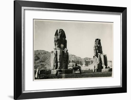 Colossi of Memnon, Thebes, Egypt-null-Framed Photographic Print