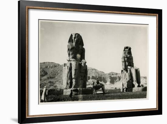 Colossi of Memnon, Thebes, Egypt-null-Framed Photographic Print