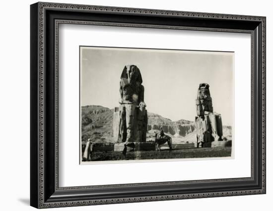 Colossi of Memnon, Thebes, Egypt-null-Framed Photographic Print