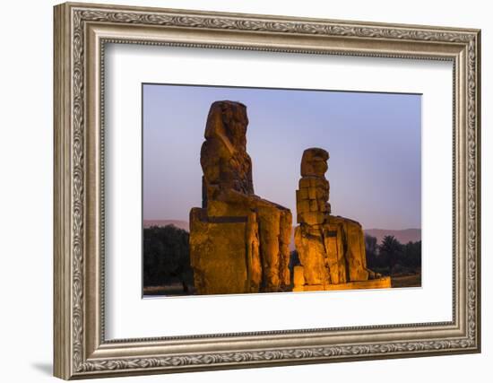 Colossi of Memnon, UNESCO World Heritage Site, West Bank, Luxor, Egypt, North Africa, Africa-Jane Sweeney-Framed Photographic Print