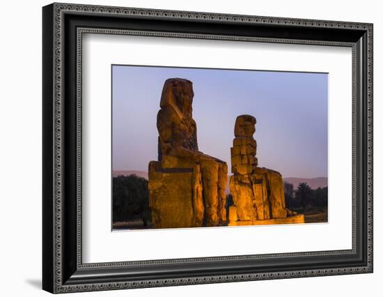 Colossi of Memnon, UNESCO World Heritage Site, West Bank, Luxor, Egypt, North Africa, Africa-Jane Sweeney-Framed Photographic Print