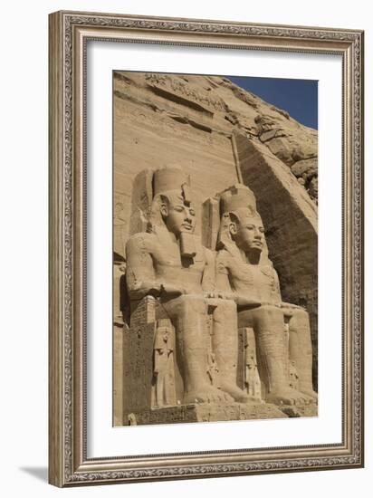 Colossi of Ramses Ii, Sun Temple, Abu Simbel, Egypt, North Africa, Africa-Richard Maschmeyer-Framed Photographic Print