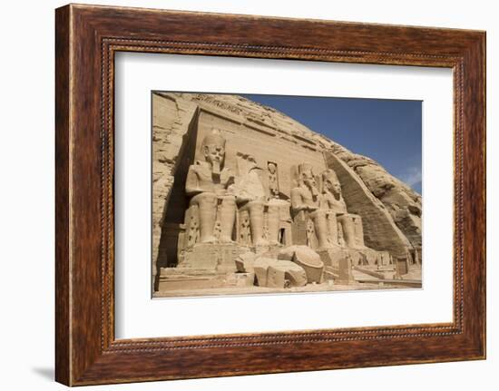 Colossi of Ramses Ii, Sun Temple, Abu Simbel, Egypt, North Africa, Africa-Richard Maschmeyer-Framed Photographic Print