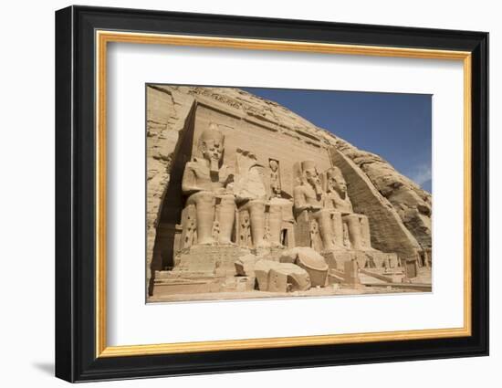 Colossi of Ramses Ii, Sun Temple, Abu Simbel, Egypt, North Africa, Africa-Richard Maschmeyer-Framed Photographic Print