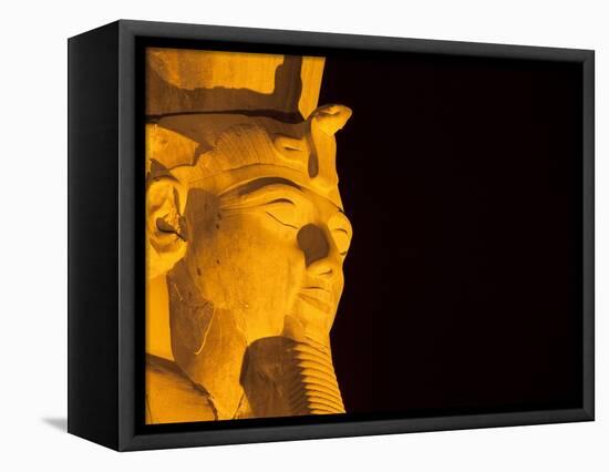 Colossus of Ramesses II at Temple of Luxor in Thebes-Franz-Marc Frei-Framed Premier Image Canvas