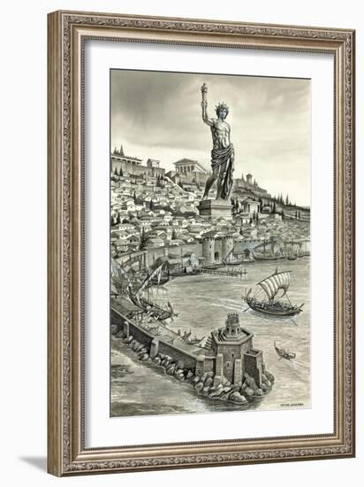 Colossus of Rhodes-Peter Jackson-Framed Giclee Print