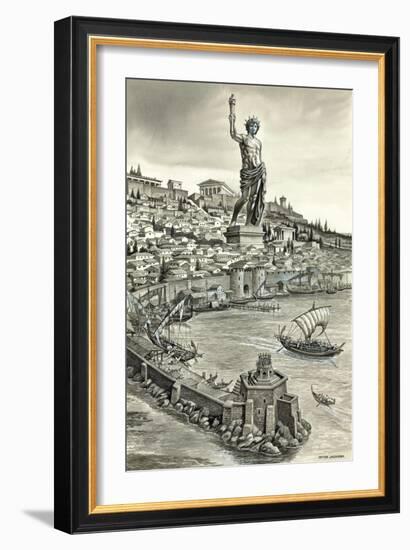 Colossus of Rhodes-Peter Jackson-Framed Giclee Print