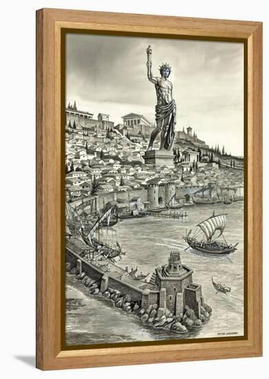 Colossus of Rhodes-Peter Jackson-Framed Premier Image Canvas