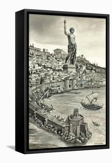 Colossus of Rhodes-Peter Jackson-Framed Premier Image Canvas