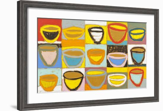 Colour Bowls, c.2009-Gordon Hopkins-Framed Serigraph