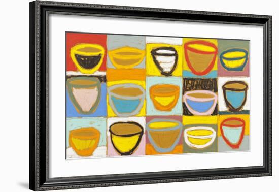 Colour Bowls, c.2009-Gordon Hopkins-Framed Serigraph