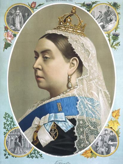 'Colour Portrait of Queen Victoria Produced for Her Golden Jubilee