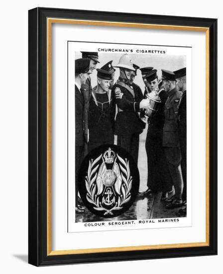 Colour Sergeant, Royal Marines, 1937-WA & AC Churchman-Framed Giclee Print
