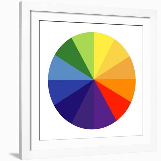 Colour Wheel-Science Photo Library-Framed Photographic Print