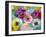 Coloured Blossoms in Blue Water-Alaya Gadeh-Framed Photographic Print