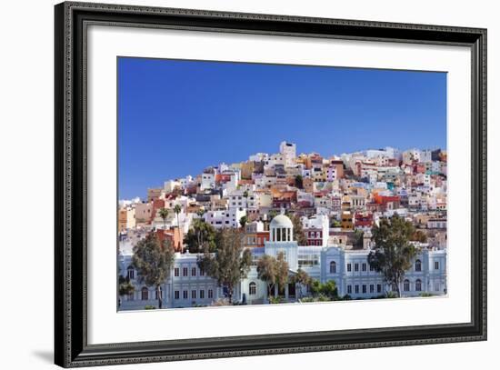 Coloured Buildings in the District of San Juan-Markus Lange-Framed Photographic Print