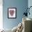 Coloured Chocolate Beans Forming Heart-null-Framed Photographic Print displayed on a wall