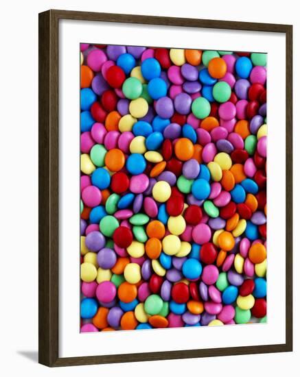 Coloured Chocolate Beans-null-Framed Photographic Print