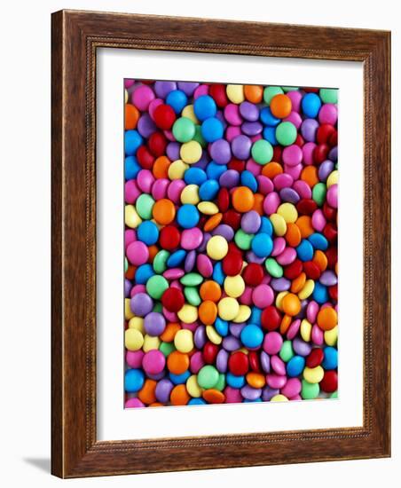 Coloured Chocolate Beans-null-Framed Photographic Print