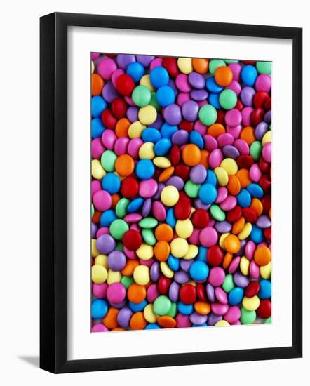 Coloured Chocolate Beans-null-Framed Photographic Print