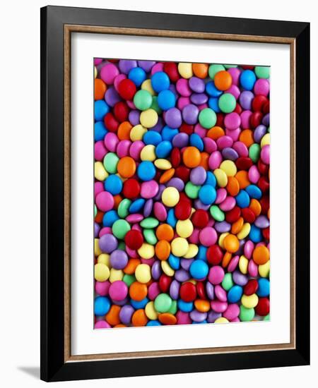 Coloured Chocolate Beans-null-Framed Photographic Print