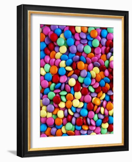 Coloured Chocolate Beans-null-Framed Photographic Print