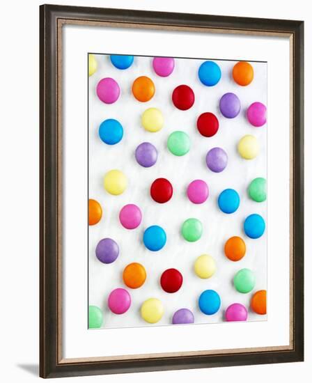 Coloured Chocolate Beans-null-Framed Photographic Print