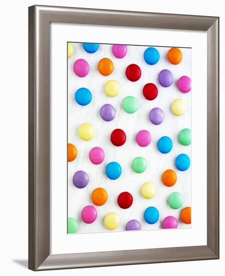 Coloured Chocolate Beans-null-Framed Photographic Print