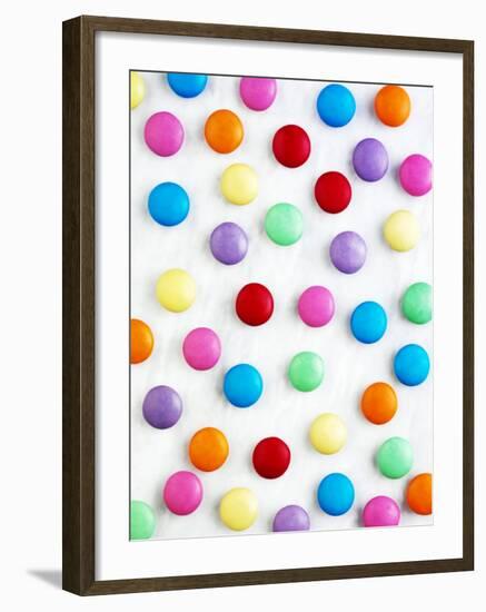 Coloured Chocolate Beans-null-Framed Photographic Print