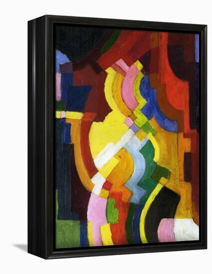 Coloured Forms III, 1913-Auguste Macke-Framed Premier Image Canvas