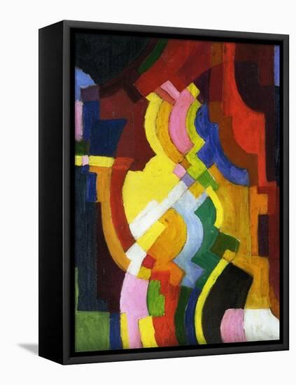 Coloured Forms III, 1913-Auguste Macke-Framed Premier Image Canvas