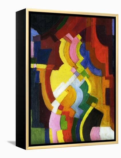 Coloured Forms III, 1913-Auguste Macke-Framed Premier Image Canvas