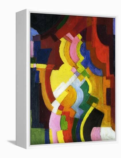 Coloured Forms III, 1913-Auguste Macke-Framed Premier Image Canvas