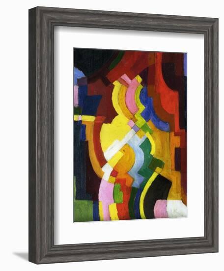 Coloured Forms III, 1913-Auguste Macke-Framed Giclee Print