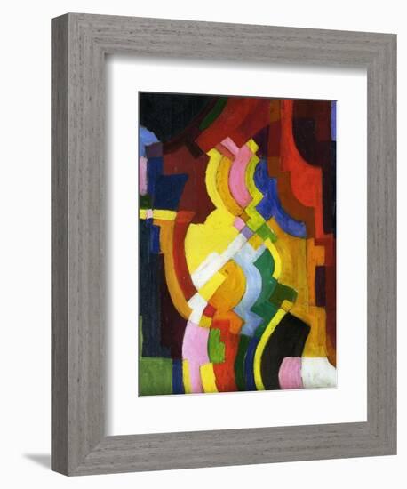 Coloured Forms III, 1913-Auguste Macke-Framed Giclee Print