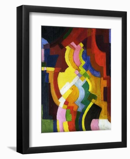 Coloured Forms III, 1913-Auguste Macke-Framed Giclee Print