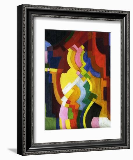 Coloured Forms III, 1913-Auguste Macke-Framed Giclee Print