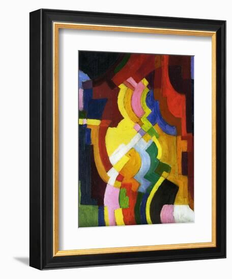 Coloured Forms III, 1913-Auguste Macke-Framed Giclee Print