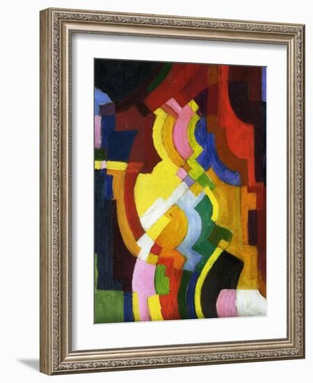 Coloured Forms III, 1913-Auguste Macke-Framed Giclee Print