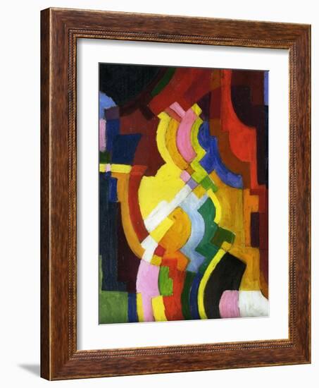 Coloured Forms III, 1913-Auguste Macke-Framed Giclee Print