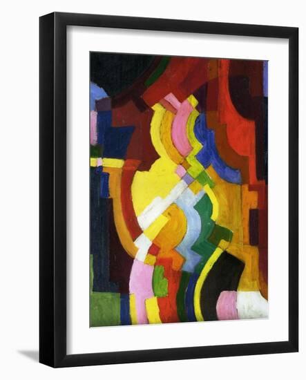 Coloured Forms III, 1913-Auguste Macke-Framed Giclee Print