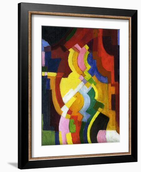 Coloured Forms III, 1913-Auguste Macke-Framed Giclee Print