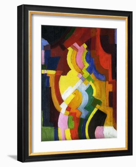 Coloured Forms III, 1913-Auguste Macke-Framed Giclee Print