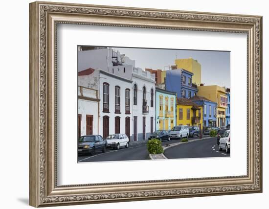 Coloured Houses in Puerto De Tazacorte, Island La Palma, Canary Islands, Spain-Rainer Mirau-Framed Photographic Print