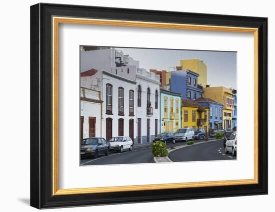 Coloured Houses in Puerto De Tazacorte, Island La Palma, Canary Islands, Spain-Rainer Mirau-Framed Photographic Print