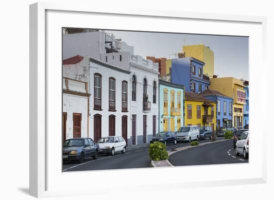 Coloured Houses in Puerto De Tazacorte, Island La Palma, Canary Islands, Spain-Rainer Mirau-Framed Photographic Print