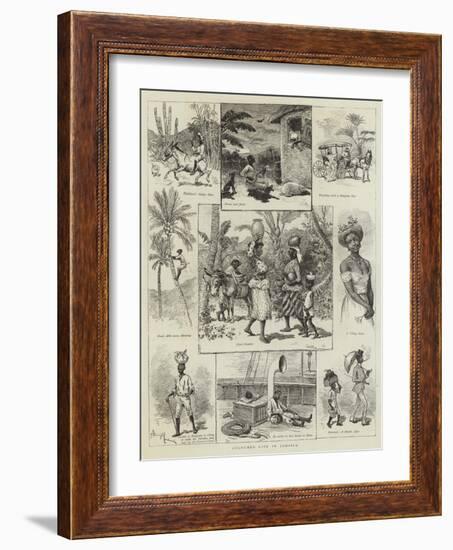 Coloured Life in Jamaica-Adrien Emmanuel Marie-Framed Giclee Print