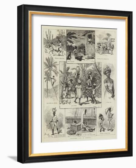 Coloured Life in Jamaica-Adrien Emmanuel Marie-Framed Giclee Print