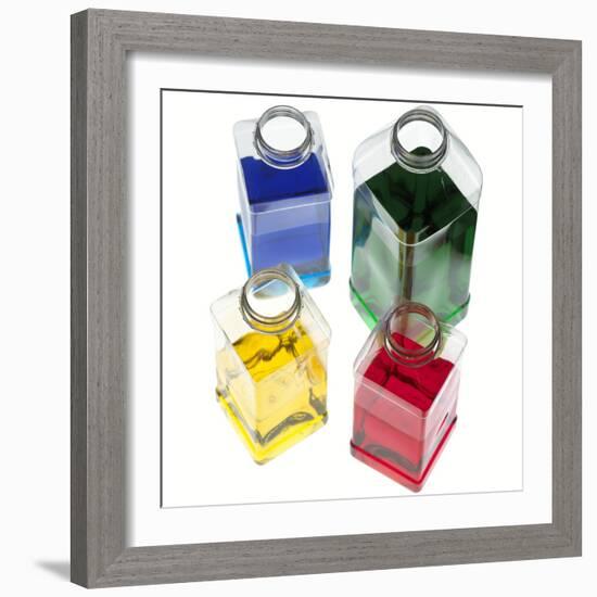 Coloured Liquids-Mark Sykes-Framed Premium Photographic Print